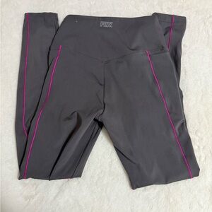 PINK Black High-Waist Active Leggings with White Logo